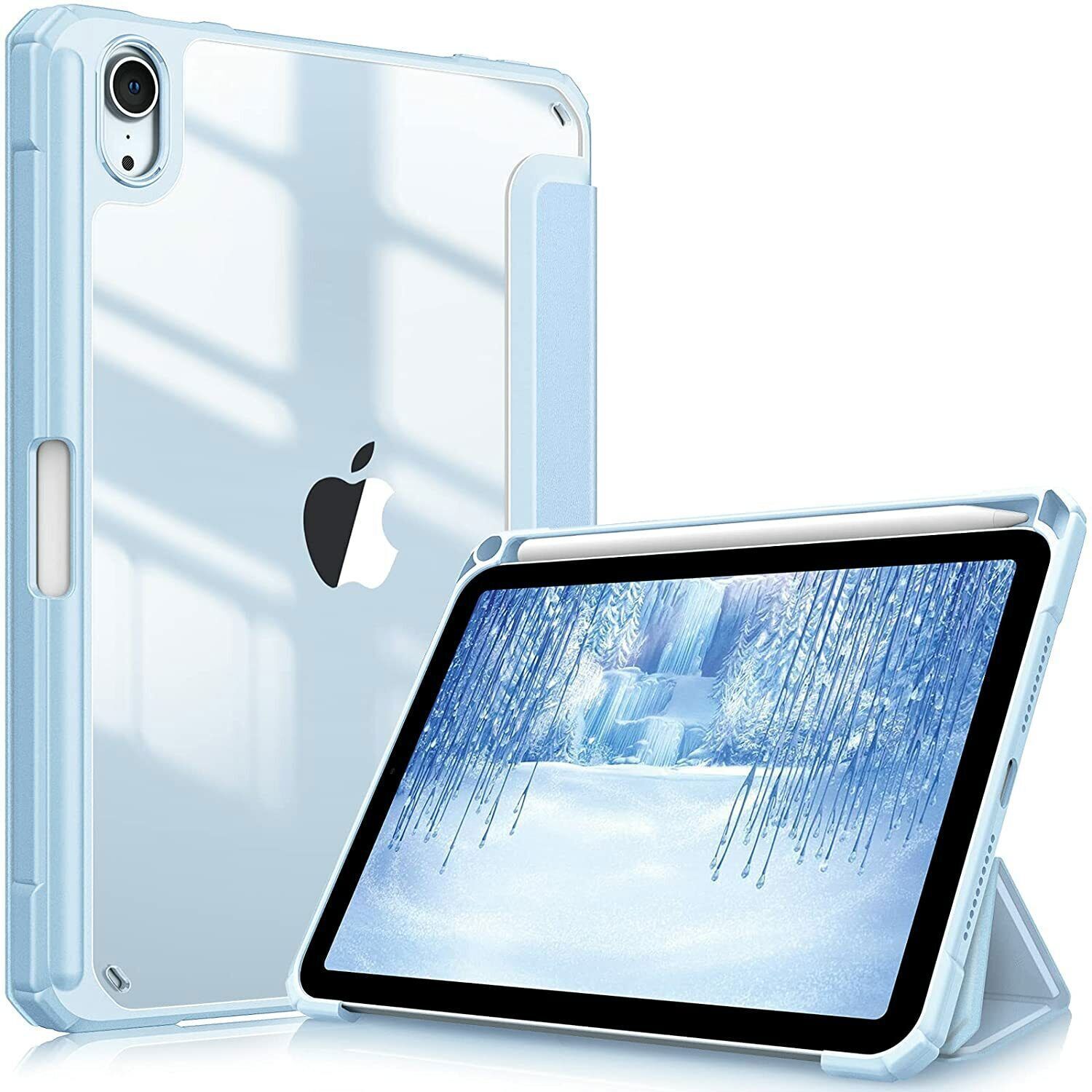 Hybrid Slim Case for iPad Mini 7 A17 Pro 2024/iPad Mini 6 Clear Back Shell Cover