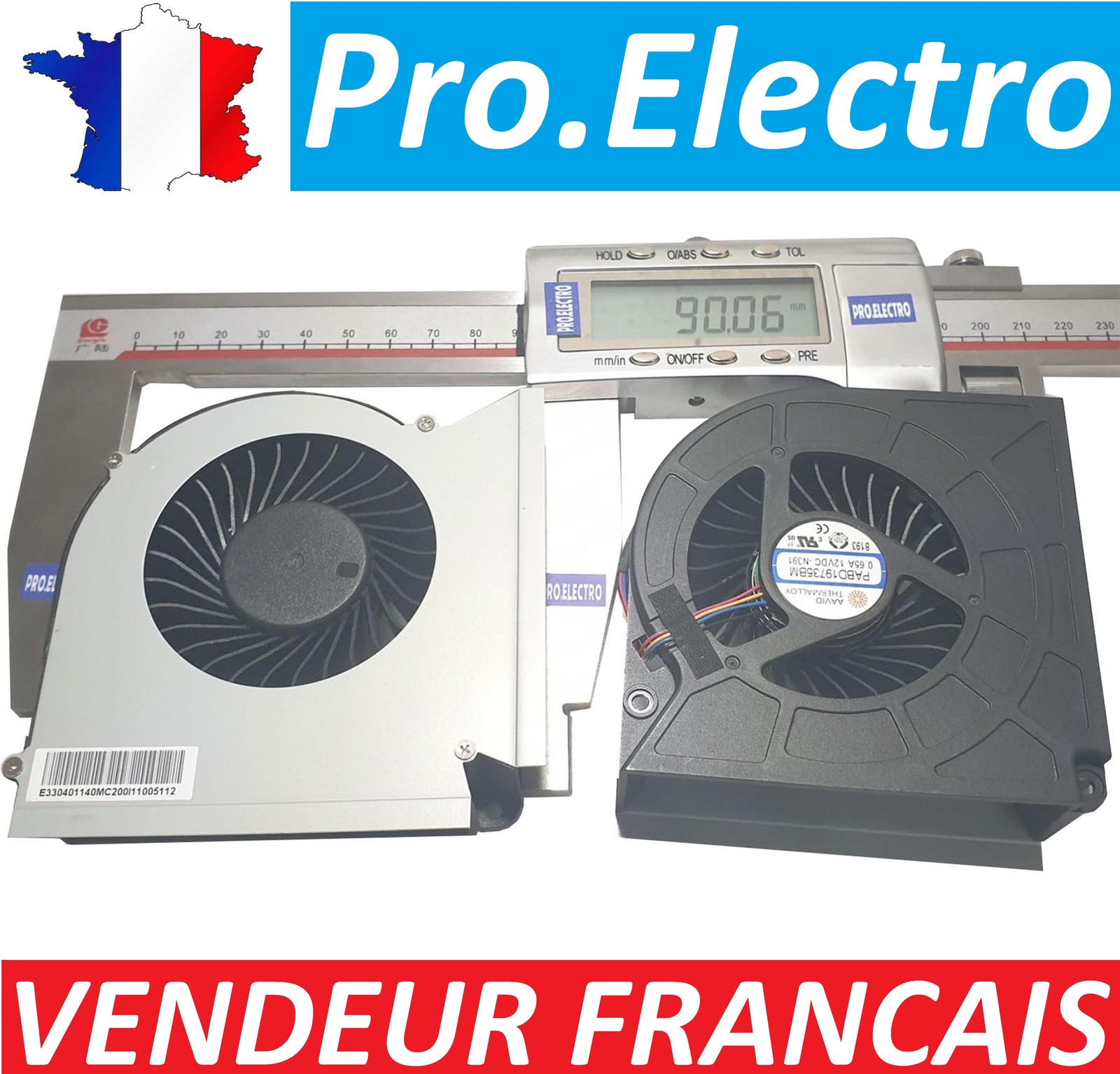 MSI GT73VR-7RF-296, GT73EVR 7RF-1200 (0017A1-1200) GPU Fan Laptop Fan 3