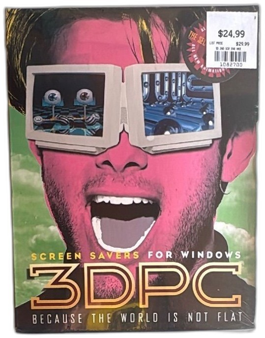 3DPC Screen Savers For Windows 1994 Forte Vintage Big Box Sealed New