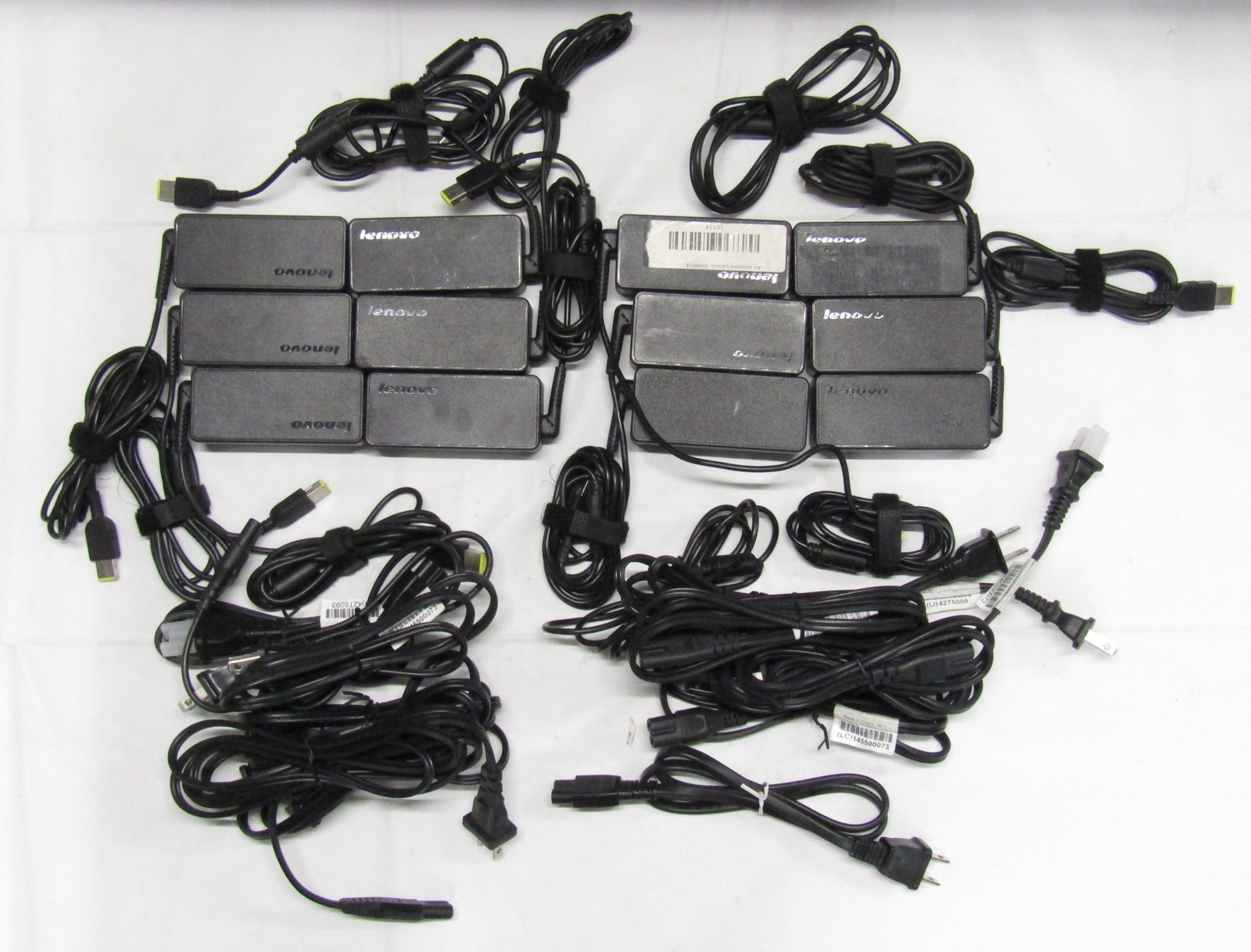 Lot of 12 Genuine OEM Lenovo SA10E75792 45W 20V 2.25A Square Tip Laptop Charger