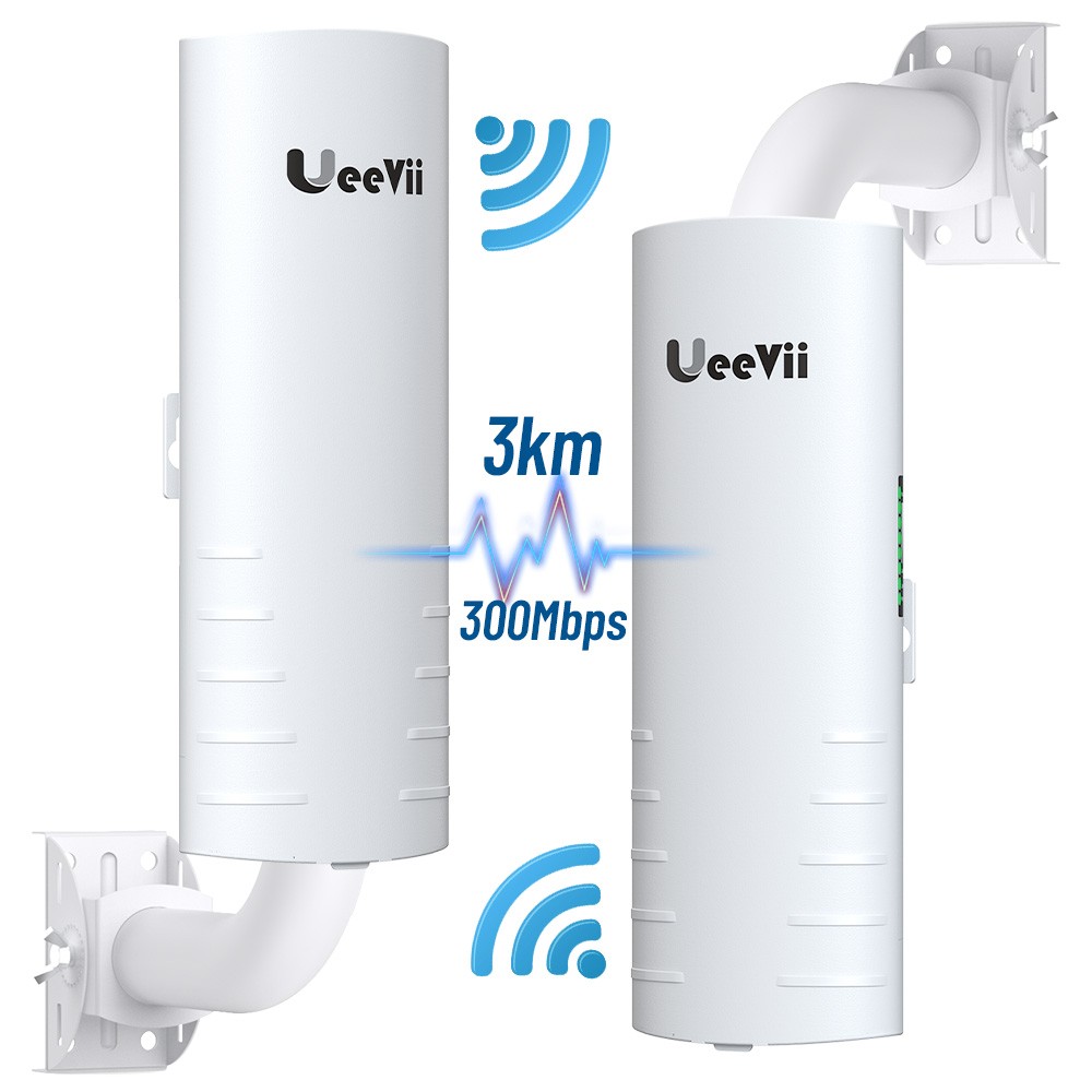 UeeVii 2 Pack Wireless Bridge Point to Point Outdoor WiFi CPE 3000m Long Range
