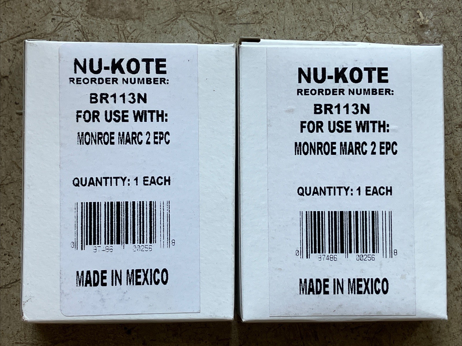 New Lot of 2 Nukote Model BR113N Cartridge Monroe Series Marc 2 EPC Black/Red