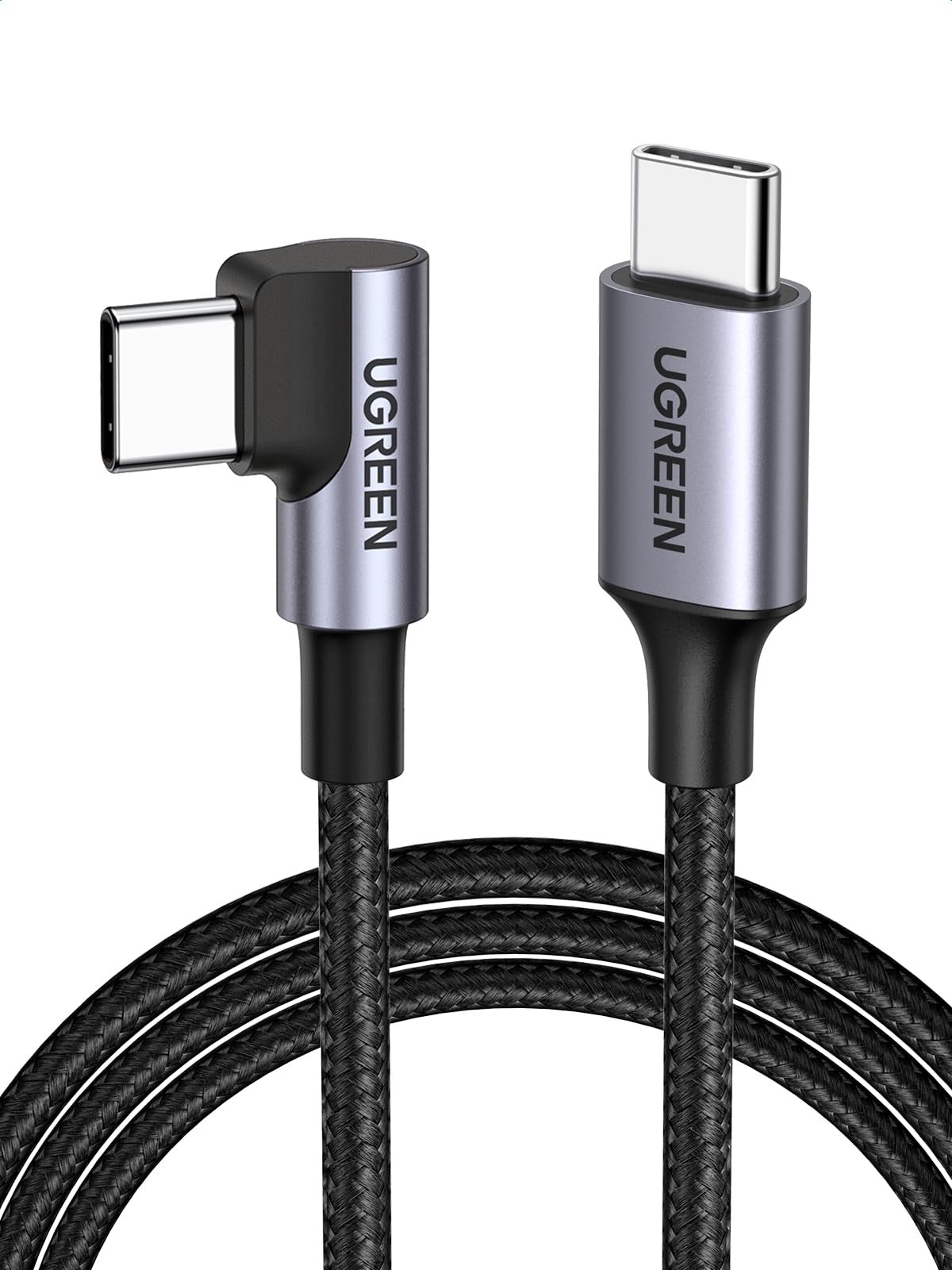 60W USB C Fast Charging Cable Right Angle 3M Type C to C
