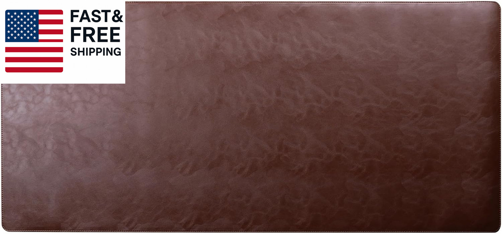 XL Desk Pad - Large Vegan Leather Desk Mat (17 X 36) - Buttery Smooth Writing, D
