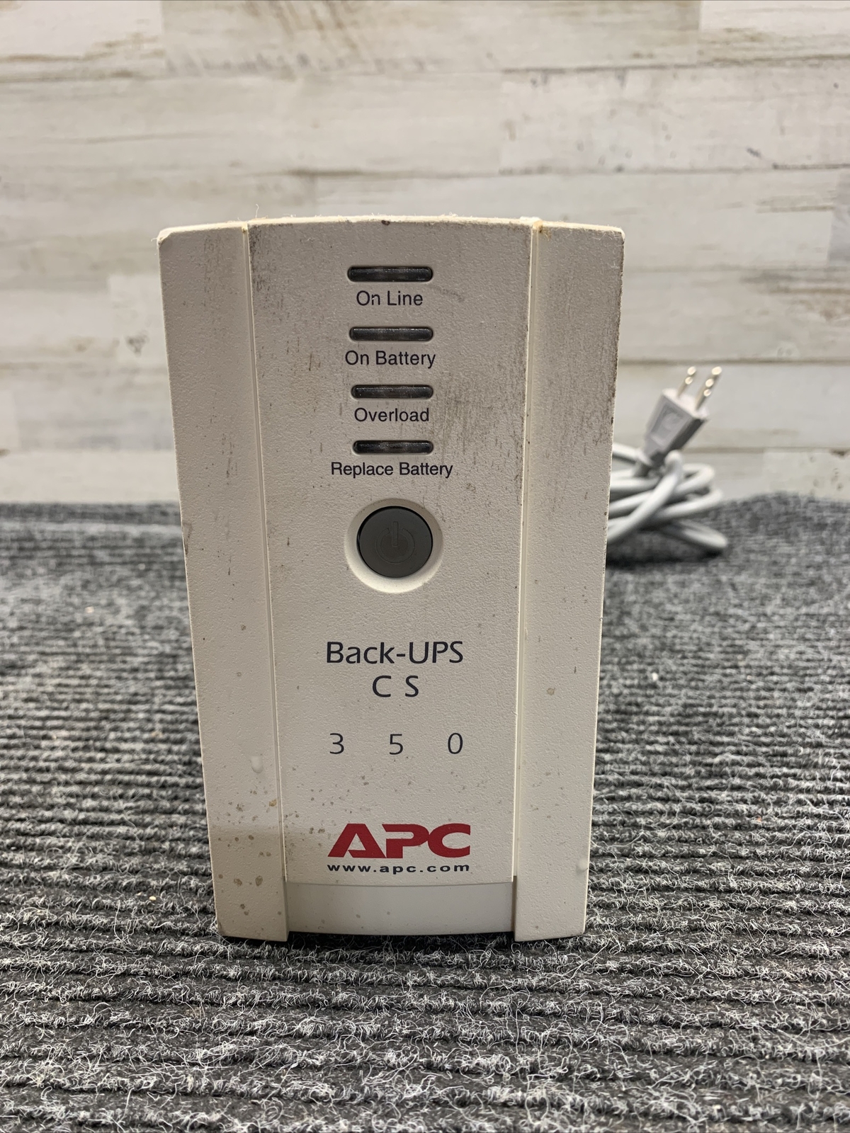 Used APC BK350 Back-Ups Cs Battery Backup System No Battery