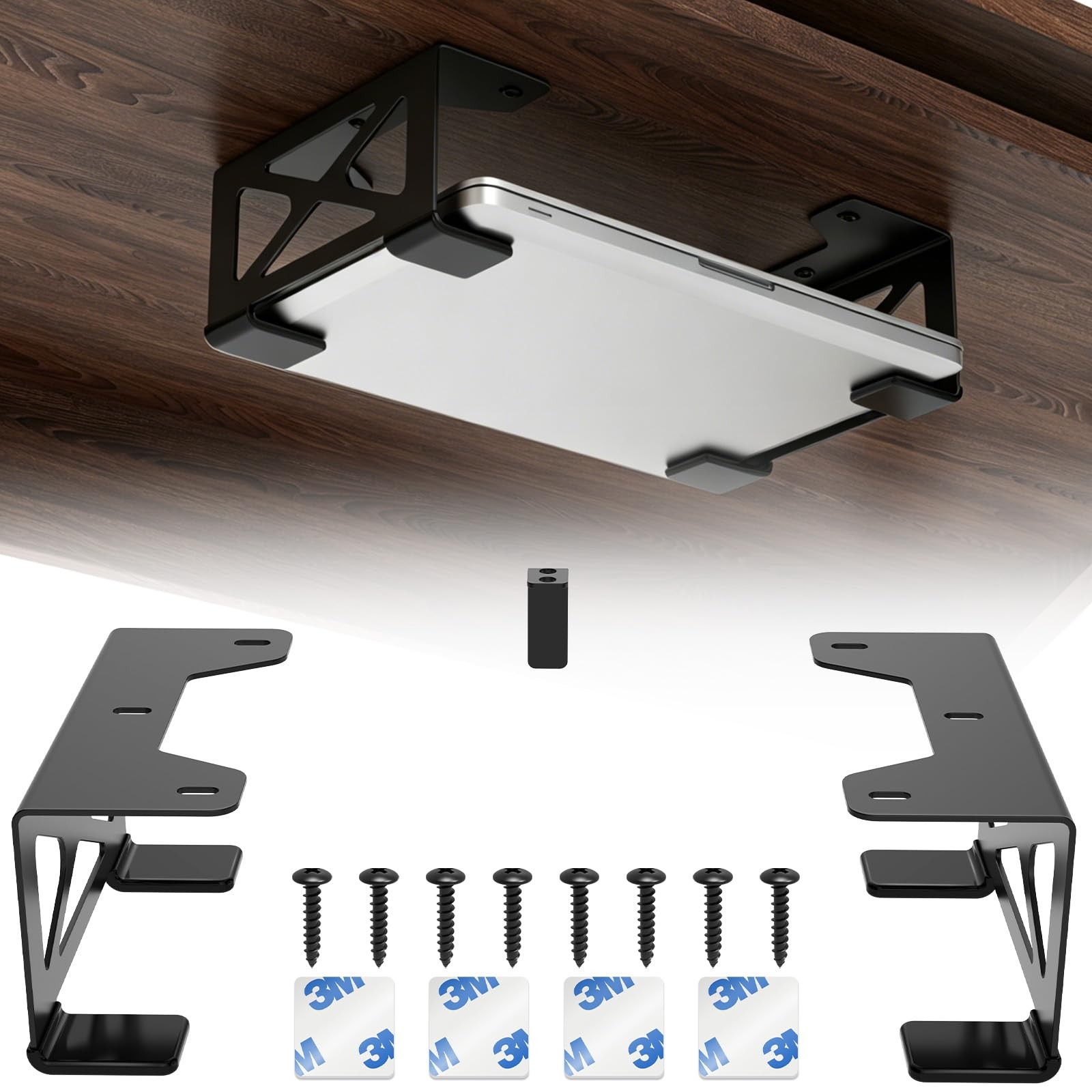 Universal Metal Under Desk Laptop Mount Bracket