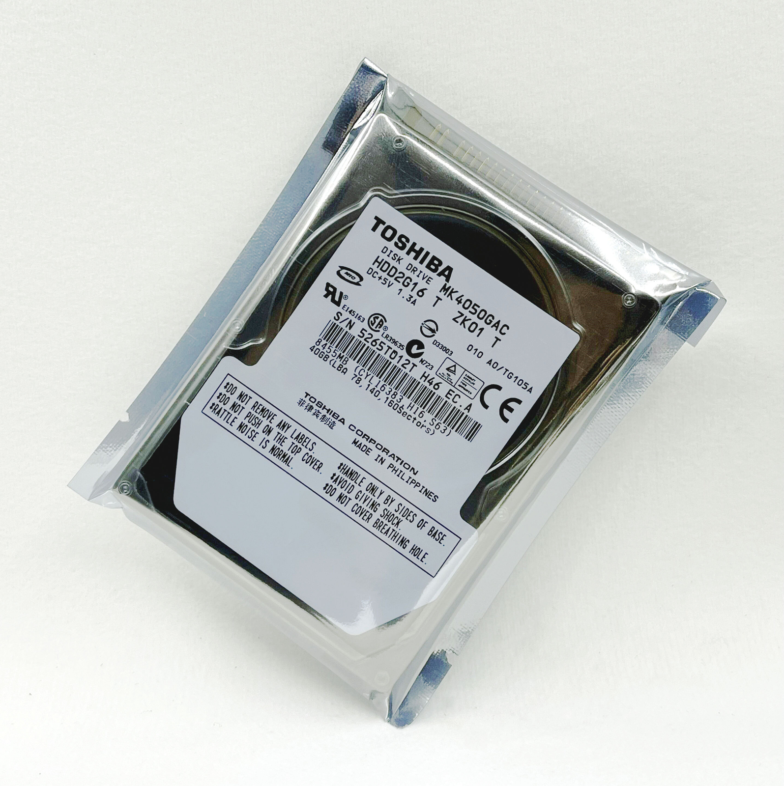 Toshiba 40G MK4050GAC 60G MK6050GAC 80G MK8050GAC GPS Car Hard Disk