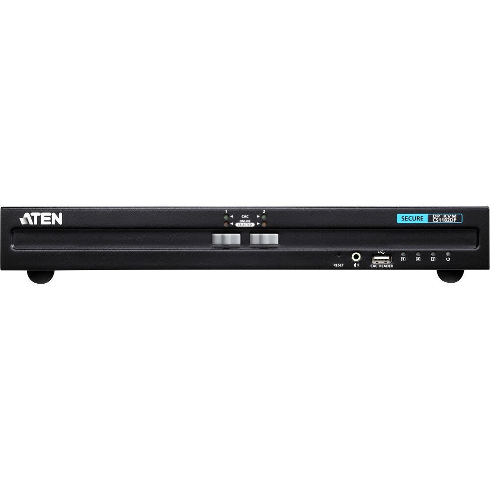 Aten Cs1182dp Kvm Secure Switch 2-Port Displayport USB Audio Black
