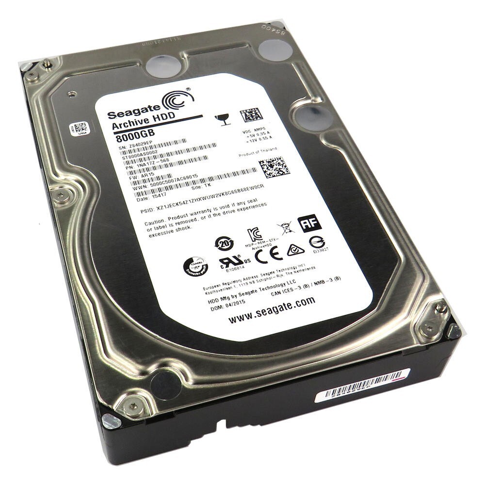 **ZERO HOURS**-ST8000AS0002- Seagate Archive HDD 8TB Internal 5900RPM 3.5" HD
