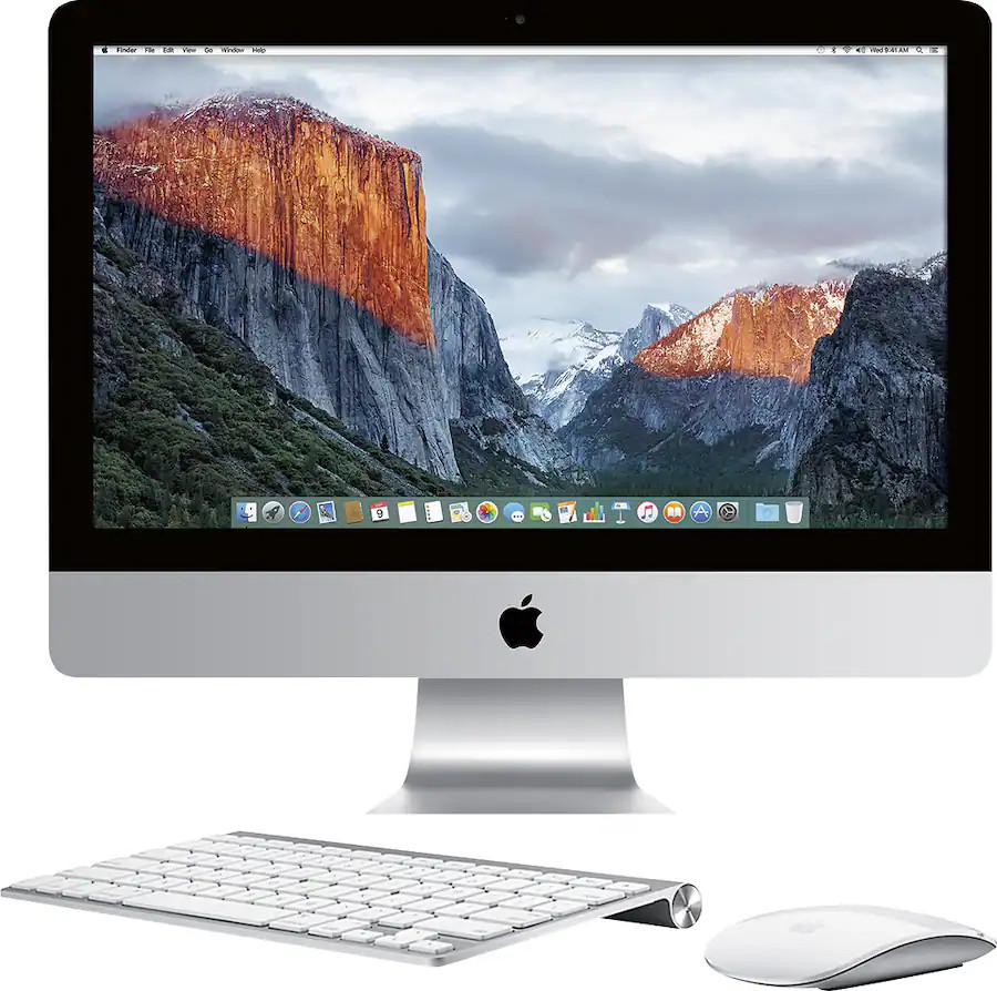 21.5" Apple iMac 2014 1.4 GHz i5 8GB 500GB HDD HD Graphics 5000 MF883LL/A (VG)