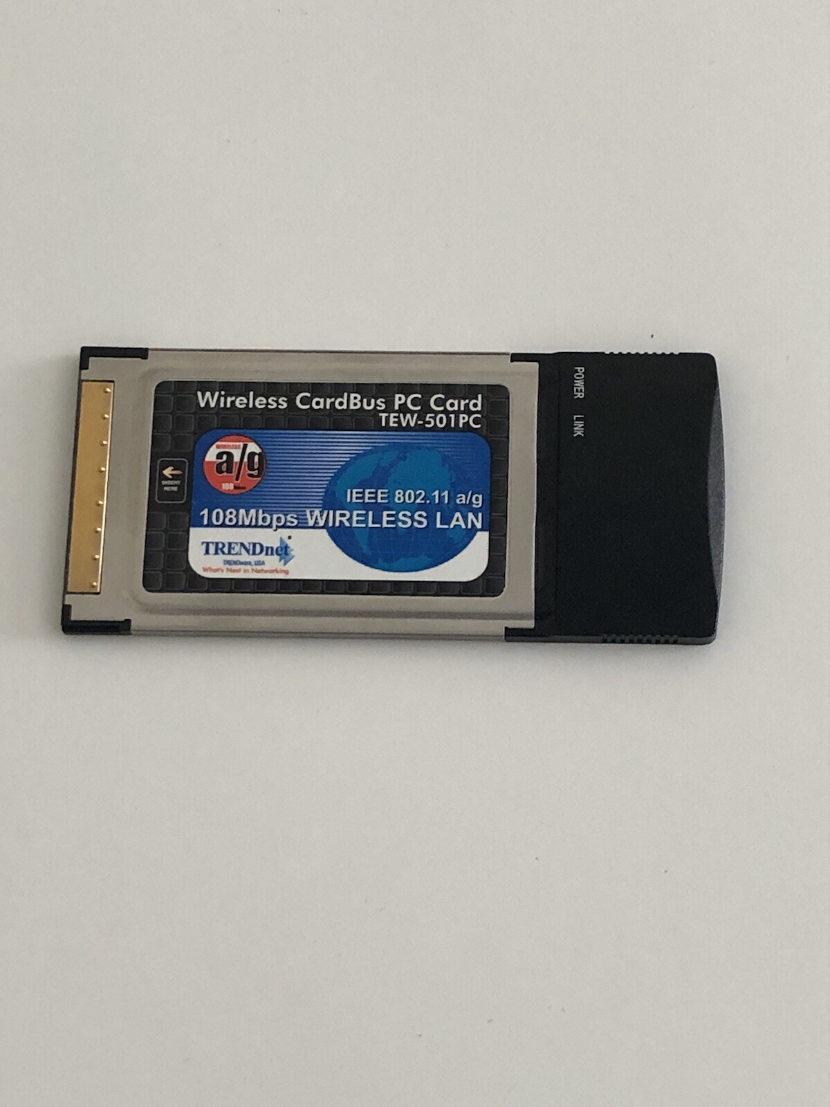 TRENDnet TEW-501PC 108Mbps 802.11a/g Wireless LAN CardBus PC Adapter