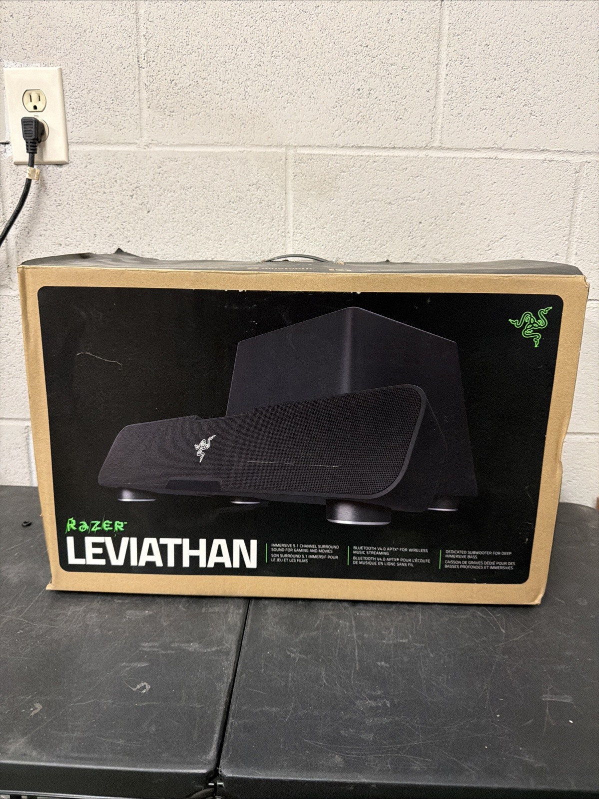 Razer Leviathan 5.1 Gaming Soundbar & Subwoofer Combo CIB - Tested Works