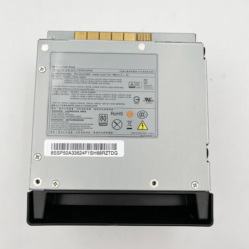 850W Workstation Power Supply For Lenovo P500 P510 P700 P710