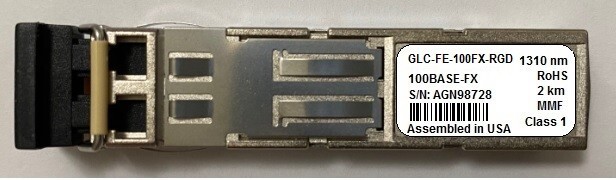 Cisco GLC-FE-100FX-RGD compatible SFP 100BASE-FX 1310nm LC MMF