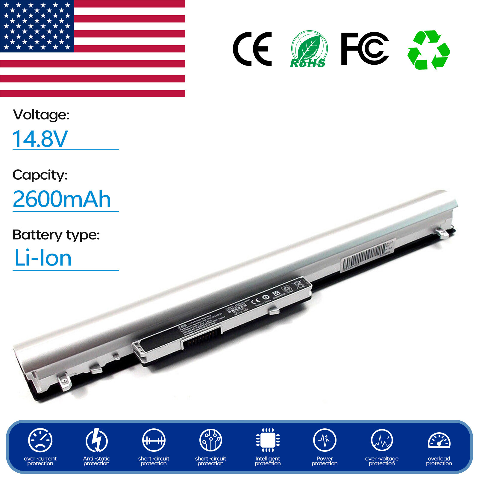 Battery for HP Pavilion 15-N211TU 15-N211TX 15-N212AU 15-N212AX 15-N247NR