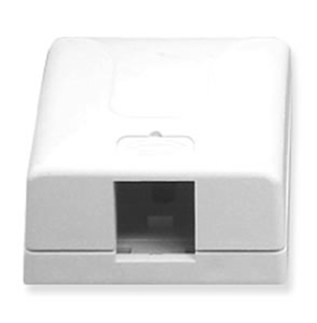 Surface mount box elite 1-port white