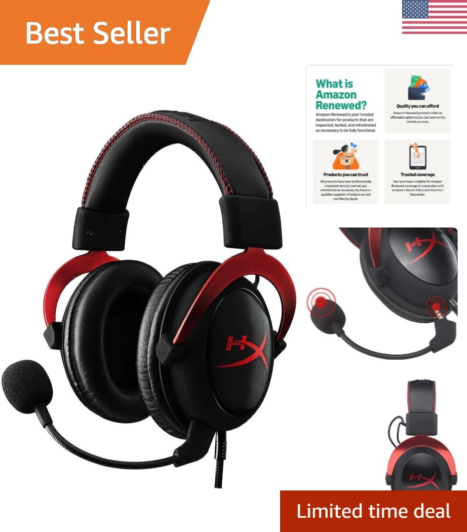 Cloud II Gaming Headset for All Platforms - Ultimate Comfort & Quality Sound
