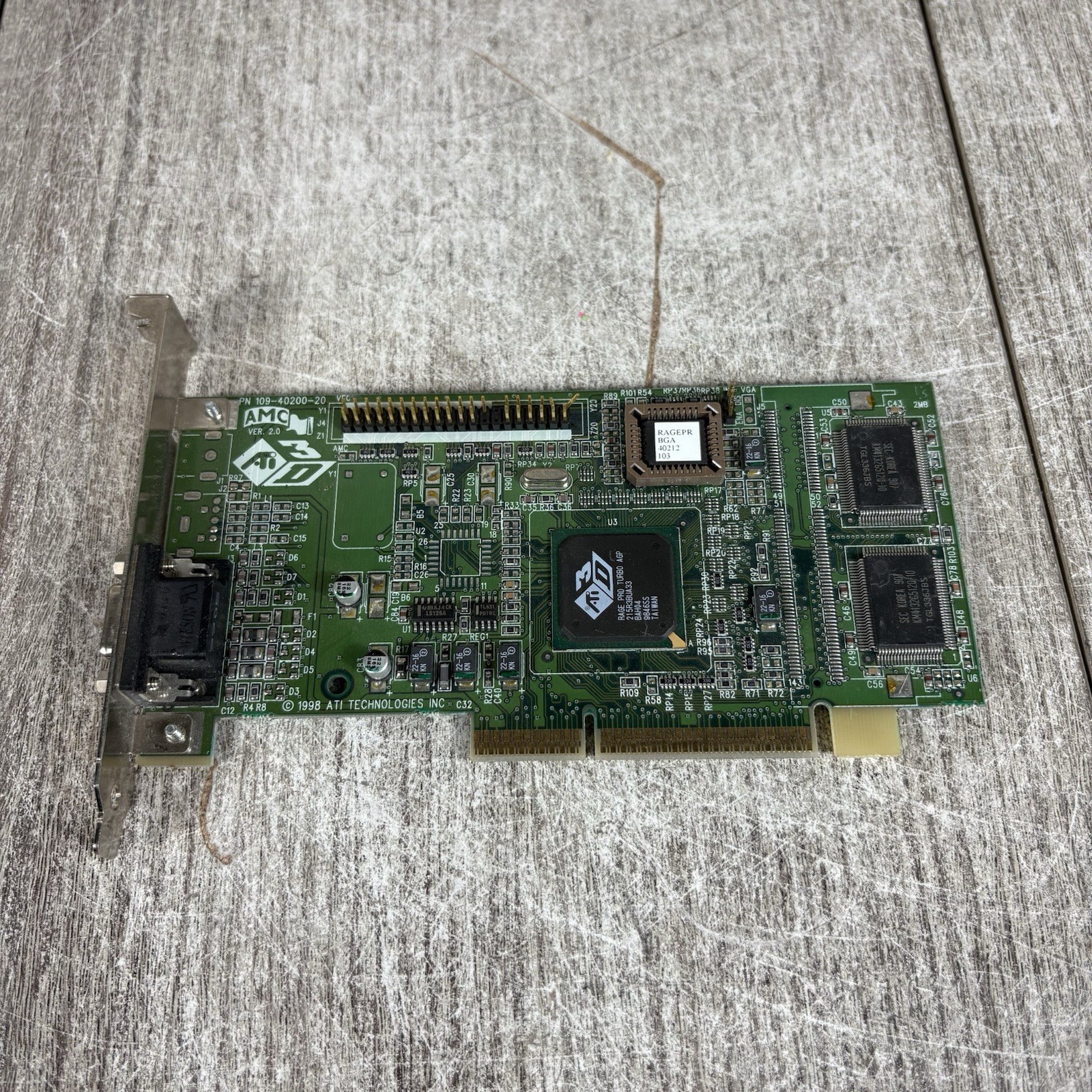 ATI 3D Rage Pro 2MB VGA Card 109-40200-20