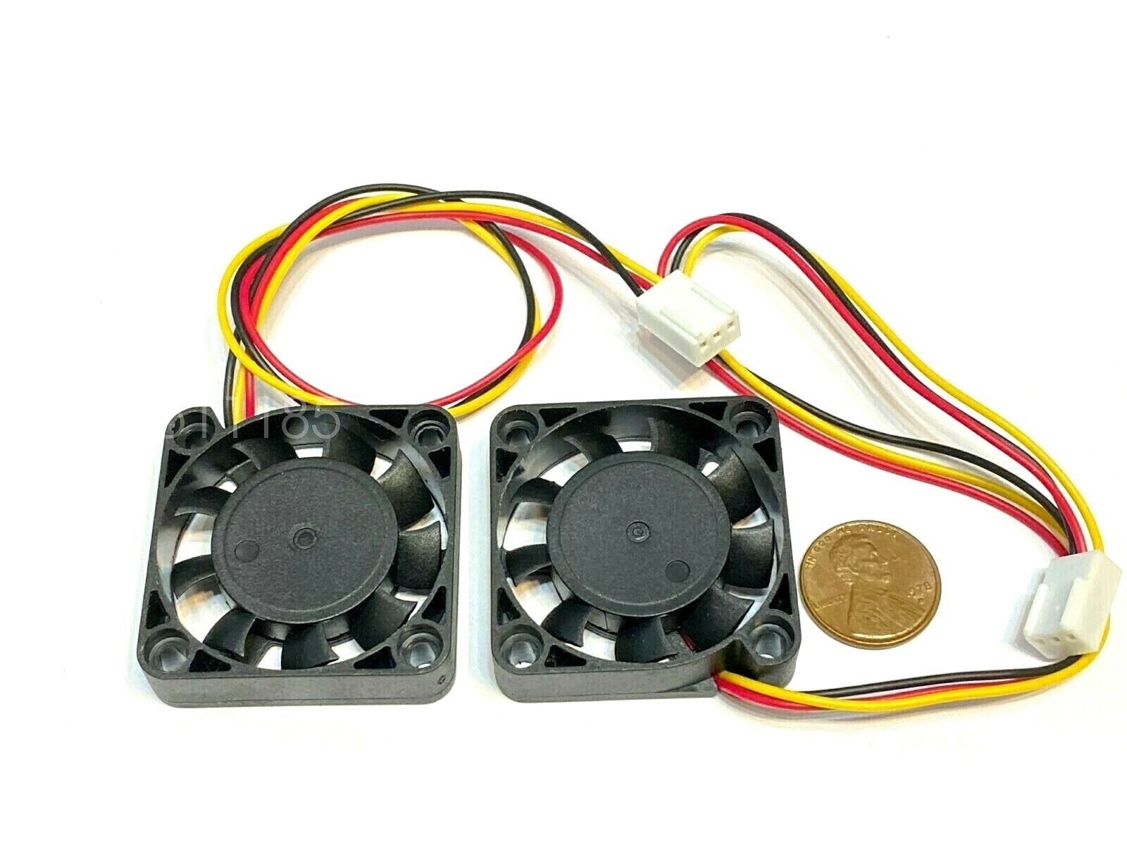 2 Pieces 12v fan 4010 4cm 40mm 3pin C38 (A33)
