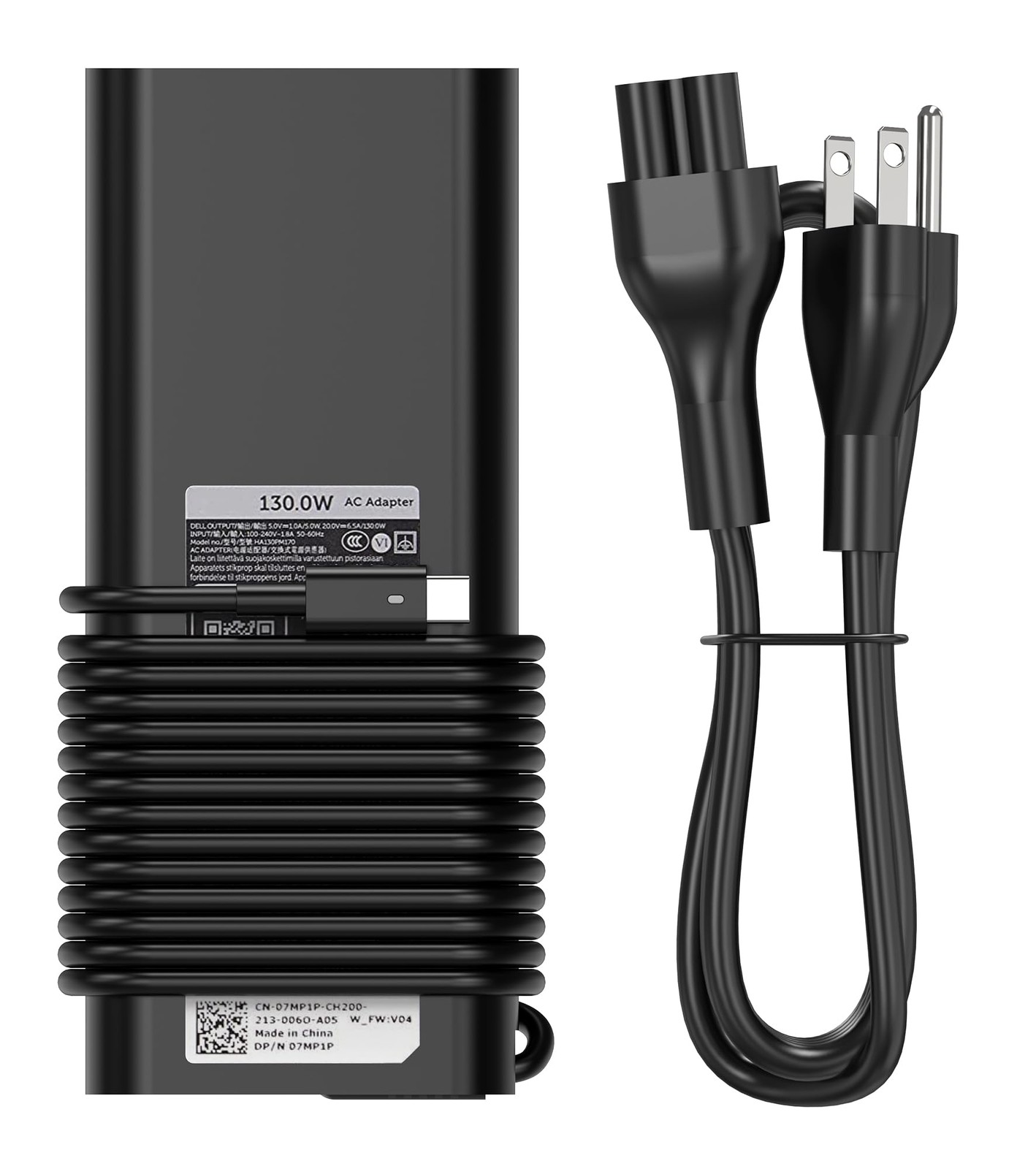 BULL-TECH Replacement for Dell 130W Laptop Charger USB C Type C Slim AC Power...