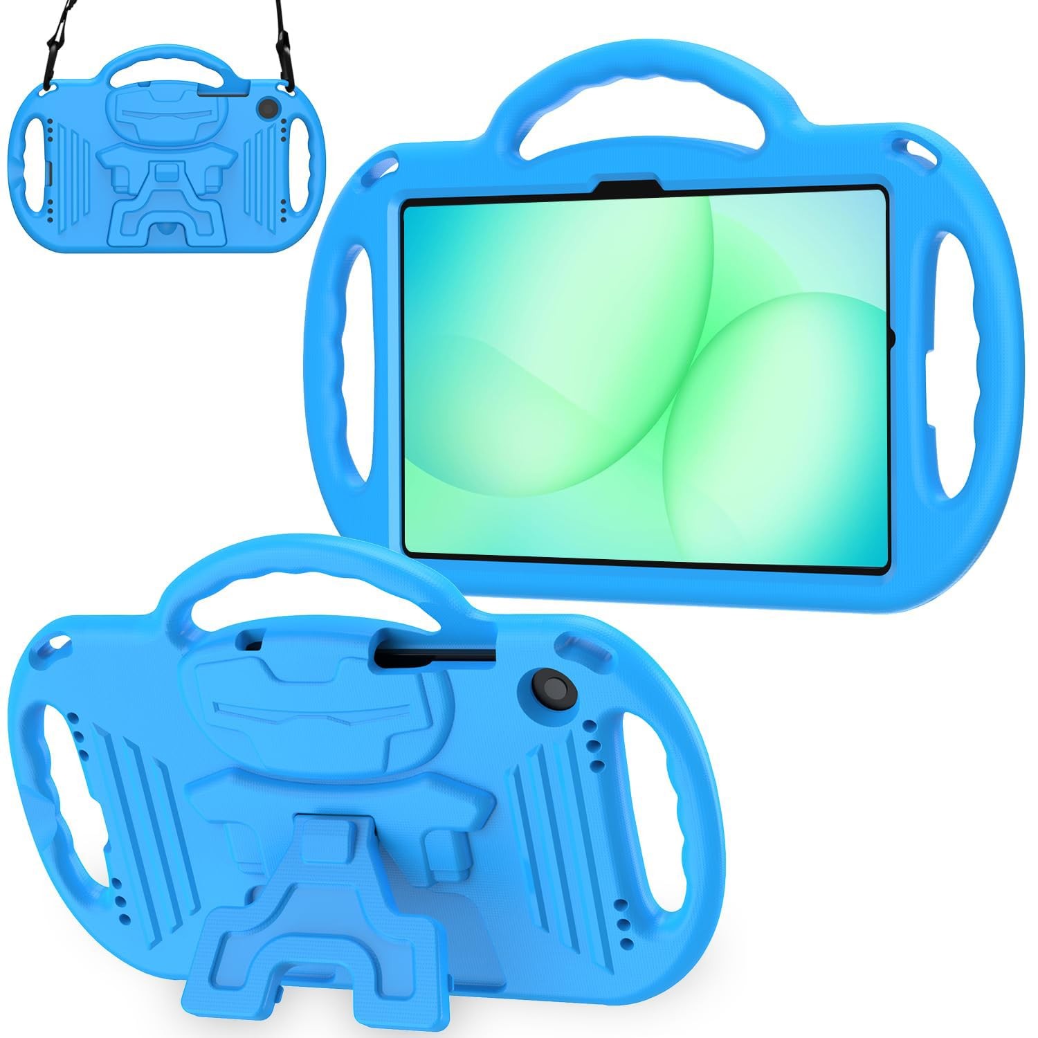 Kids Case for Samsung Galaxy Tab A9+/A9 plus 11 Inch 2023 Case, with Strap, Shoc