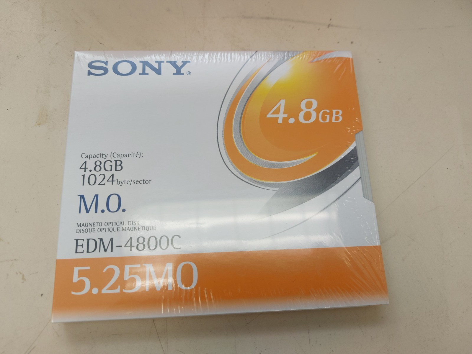 SONY 5.25MO EDM-4800C RW Magneto Optical Disk - NEW SEALED