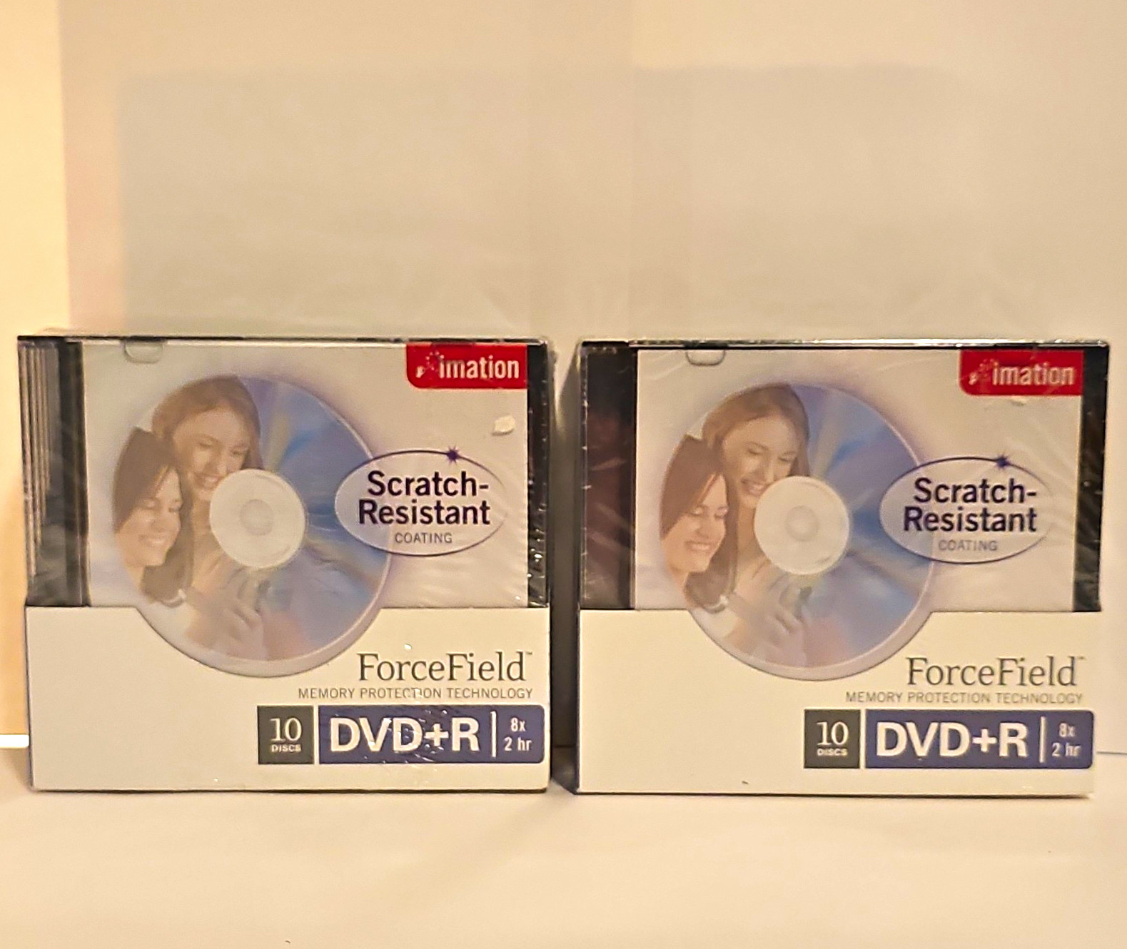 Imation ForceField DVD+R 8x 2 hr Scratch-Resistant Recordable 10 Disc New Sealed