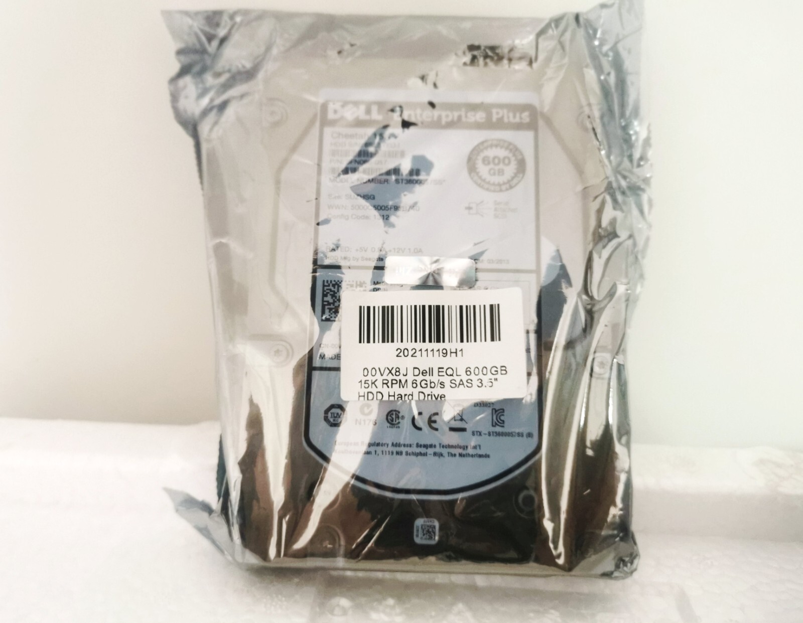 0VX8J 00VX8J 600GB 6G SAS 15K 3.5in ENT HDD ST3600057SS Hard Disk