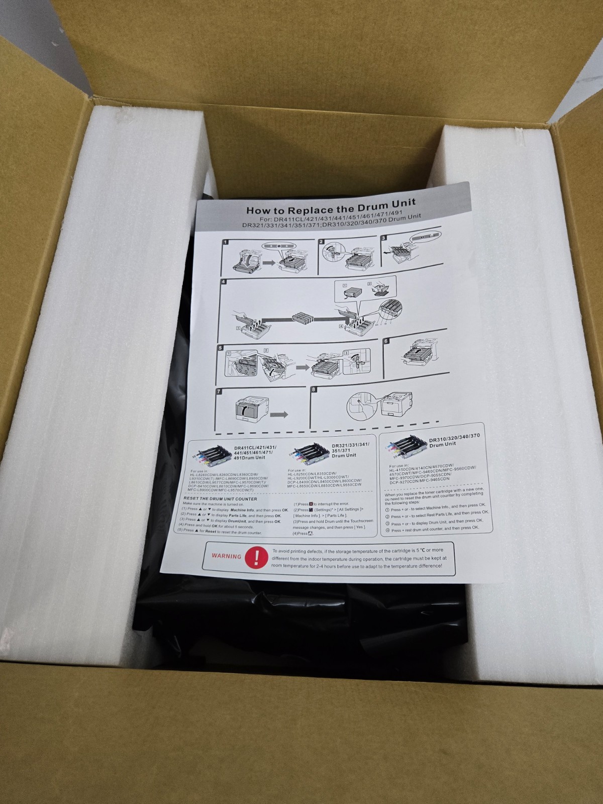 DR-431CL Drum Unit Replacement for Brother DR431CL Drum Unit