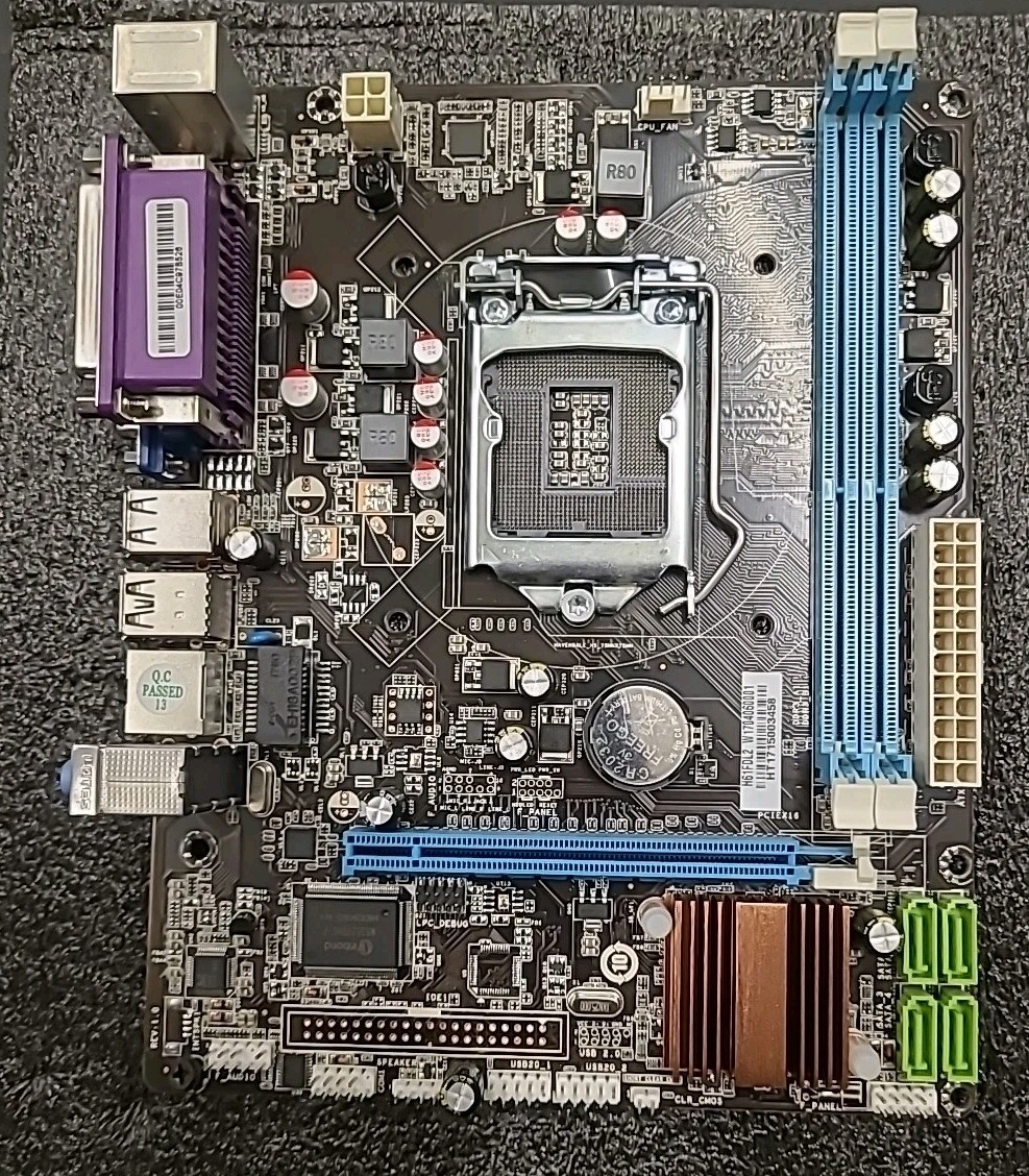 H61 LGA1155 Motherboard, DDR3 Micro ATX Computer Motherboard for LGA1155 Sock...