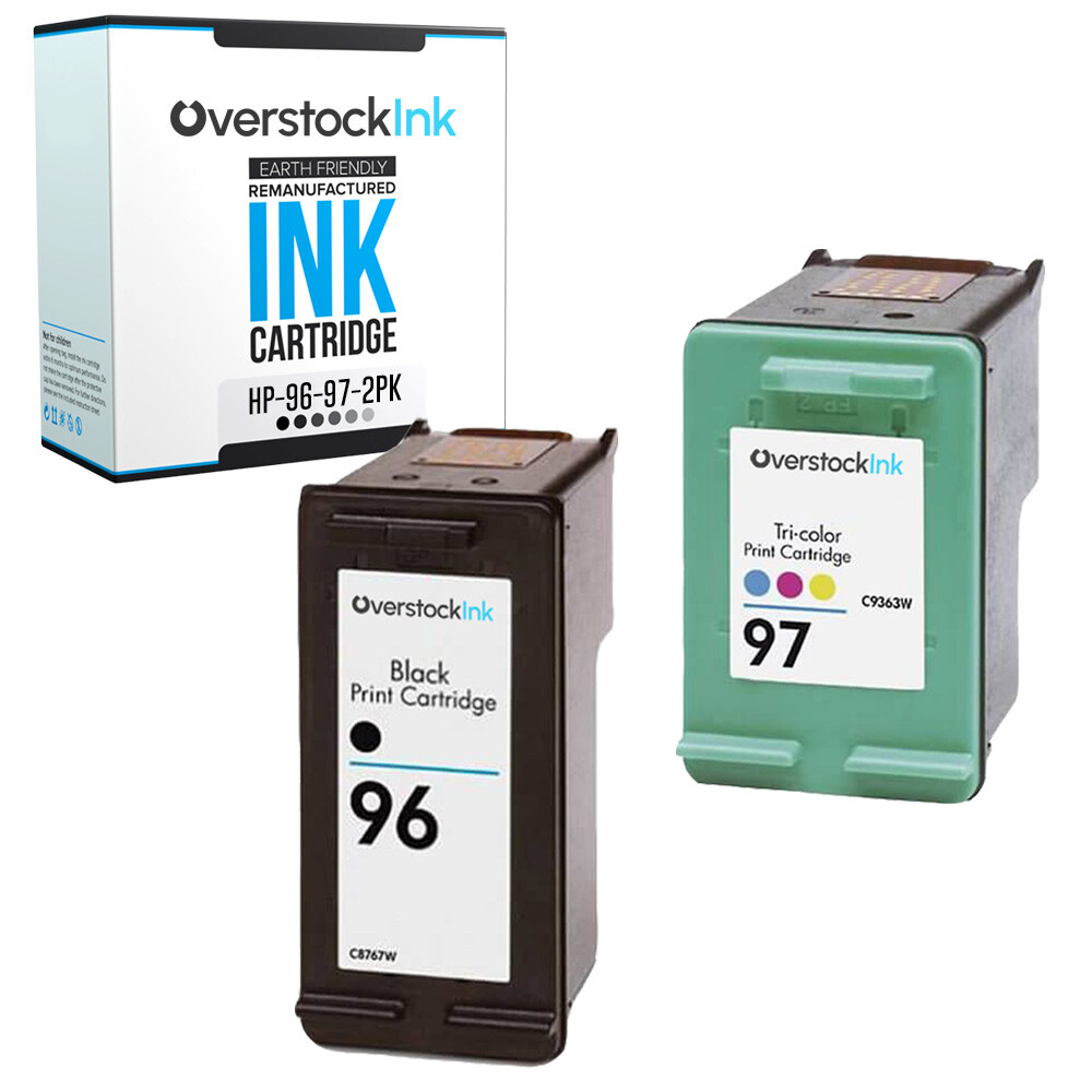 2PK Compatible OSI HP 96 97 Ink Cartridges for HP OfficeJet 7210 7300 7408 7410