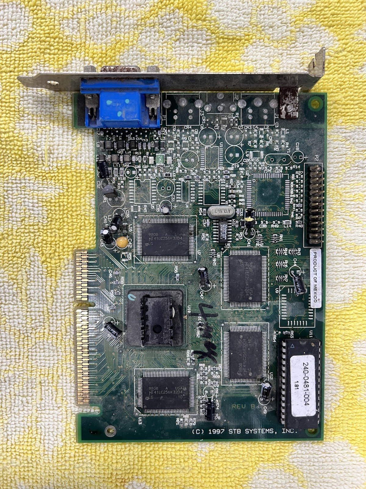 STB Velocity 128 NVIDIA RIVA 128 8MB AGP VGA Card 1X0-0620-305 Vintage 1997