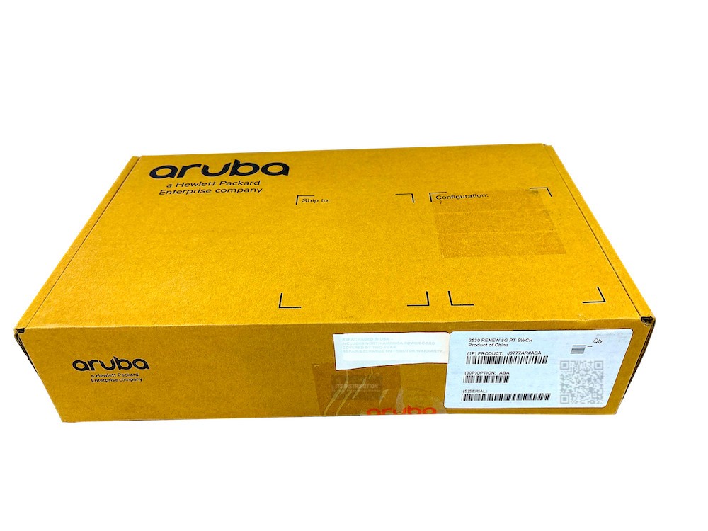 J9777A I HPE Aruba 2530 8G Switch FACTORY SEALED RENEW
