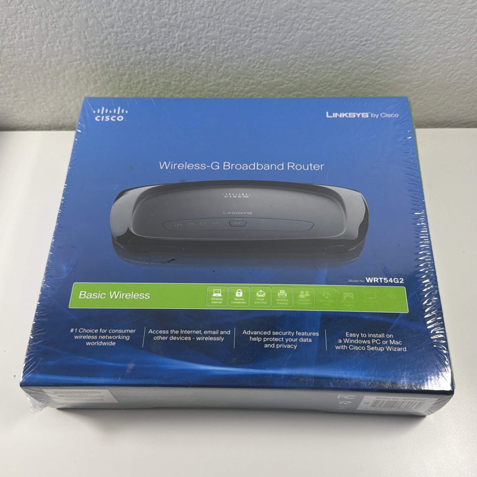 New Linksys DIR-890L/R 54 Mbps 4-Port 10/100 Wireless G Router WRT54G2 Sealed