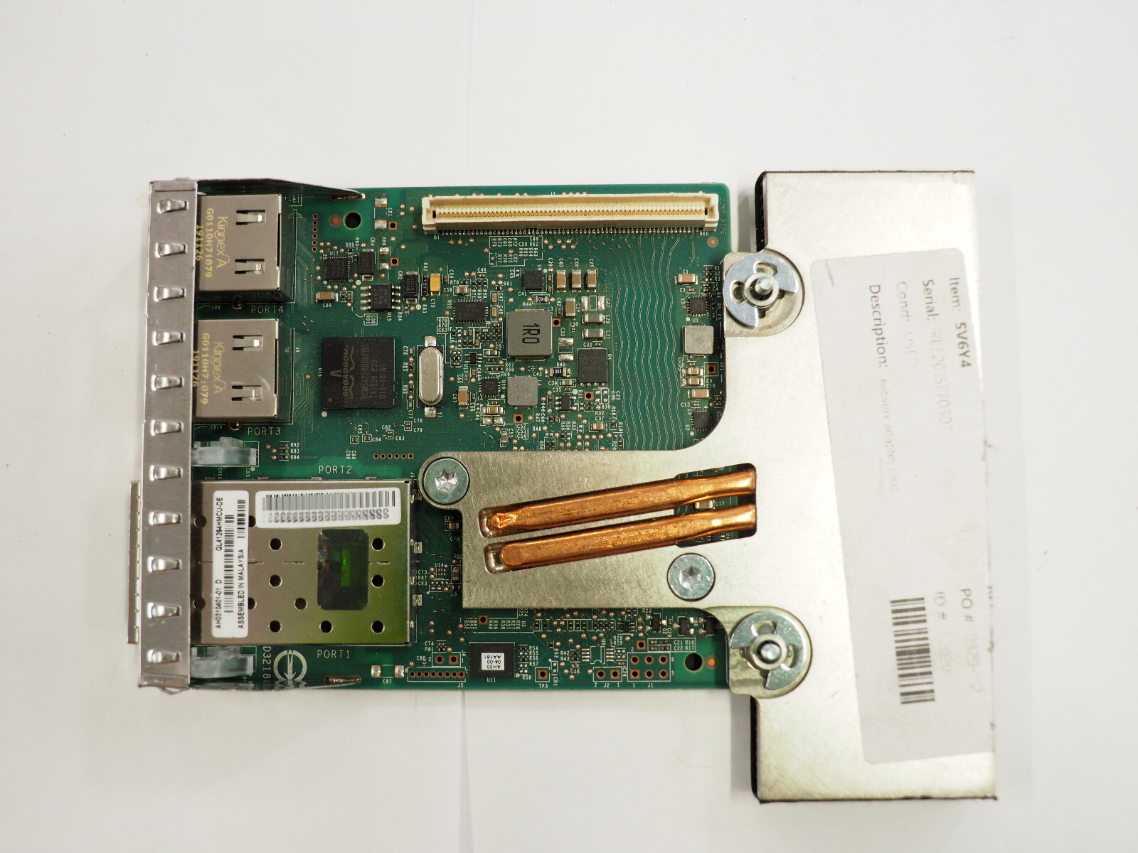 Dell AH0310401-01 Quad Port 10Gb SFP Network Daughter Card DP/N: 5V6Y4