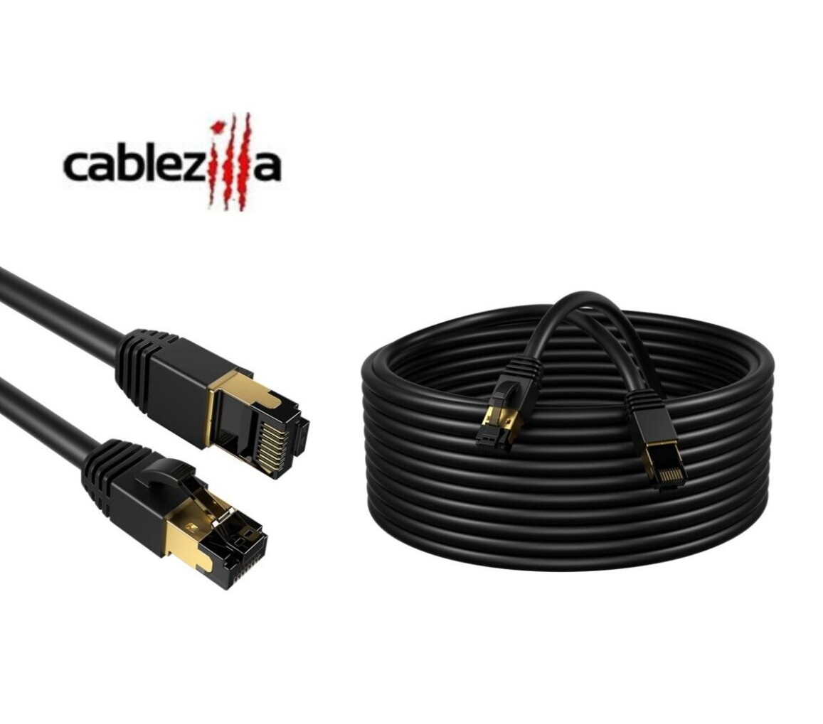 CAT8 SFTP Ethernet Patch Cord 40Gbps Super Speed Cable LAN Wire 0.5FT-75 FT LOT