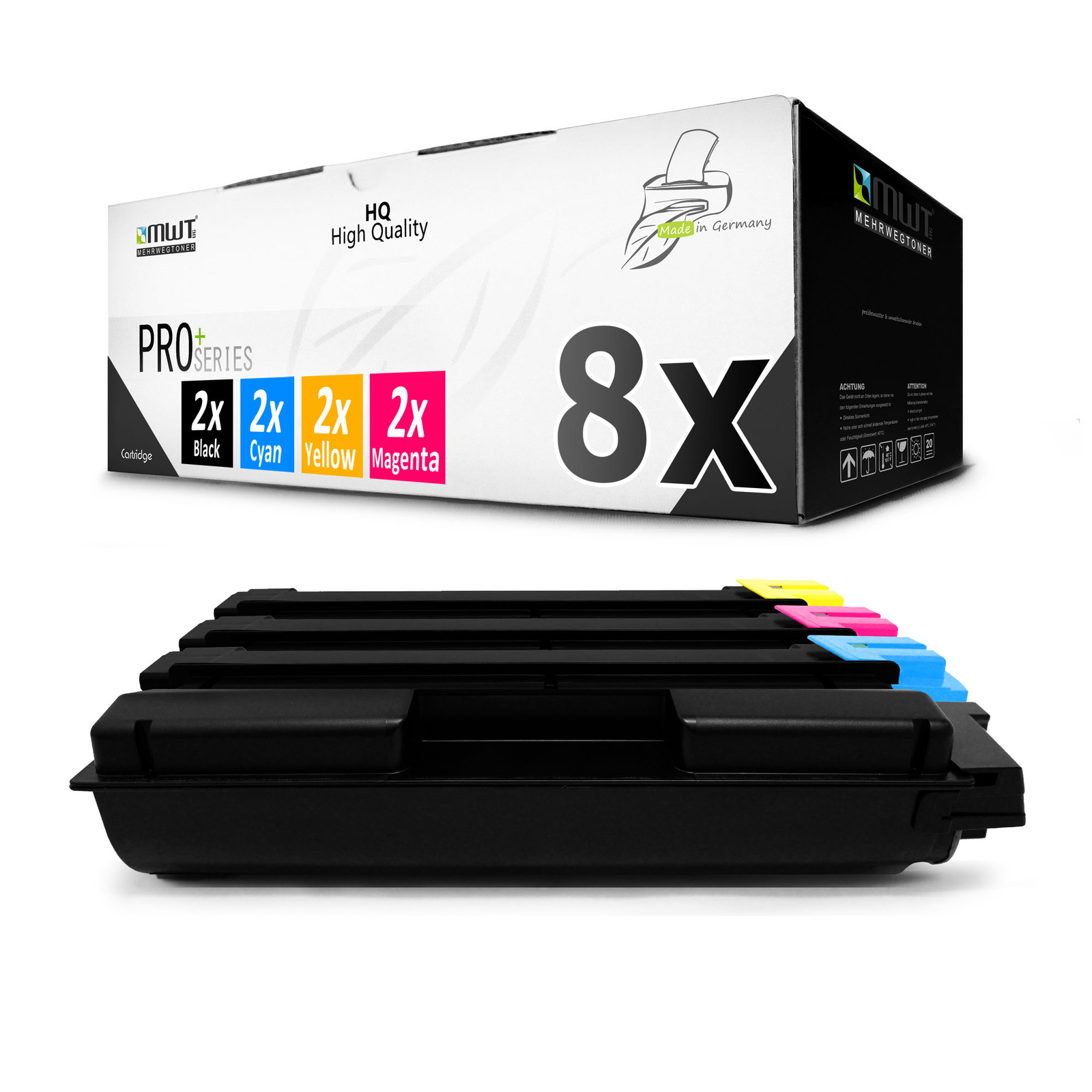 8x Toner for Utax CLP 3726 CMYK