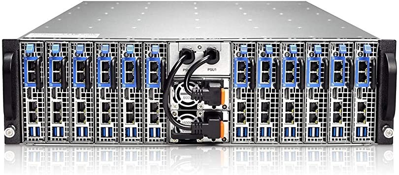 3U 12 Nodes Micro Blade Server Each Node: Xeon E3-1230 V5 0 RAM 0 SATA HD 2x 1GB