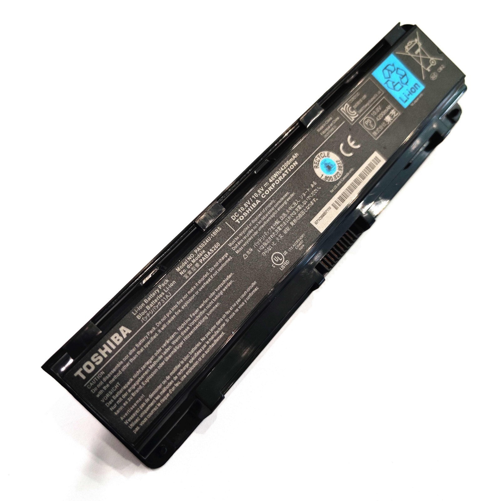 OEM Genuine PA5024U-1BRS Laptop Battery For Toshiba Satellite C850 PABAS260 48Wh