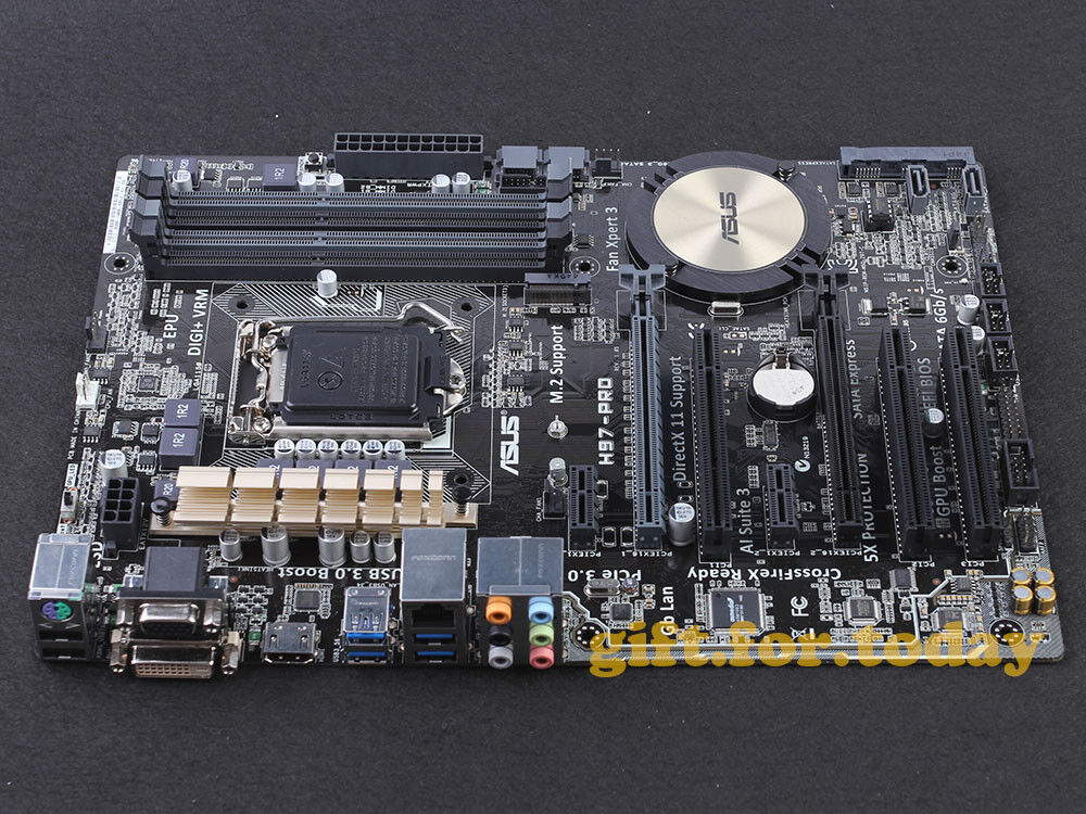 ASUS H97-PRO LGA 1150 Intel H97 DDR3 DVI VGA HDMI USB3.0 Motherboard With I/O