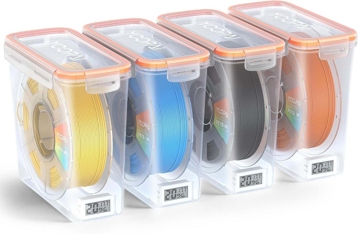 Temperature Monitoring Filament Storage Box - Airtight Container for 3D Printing