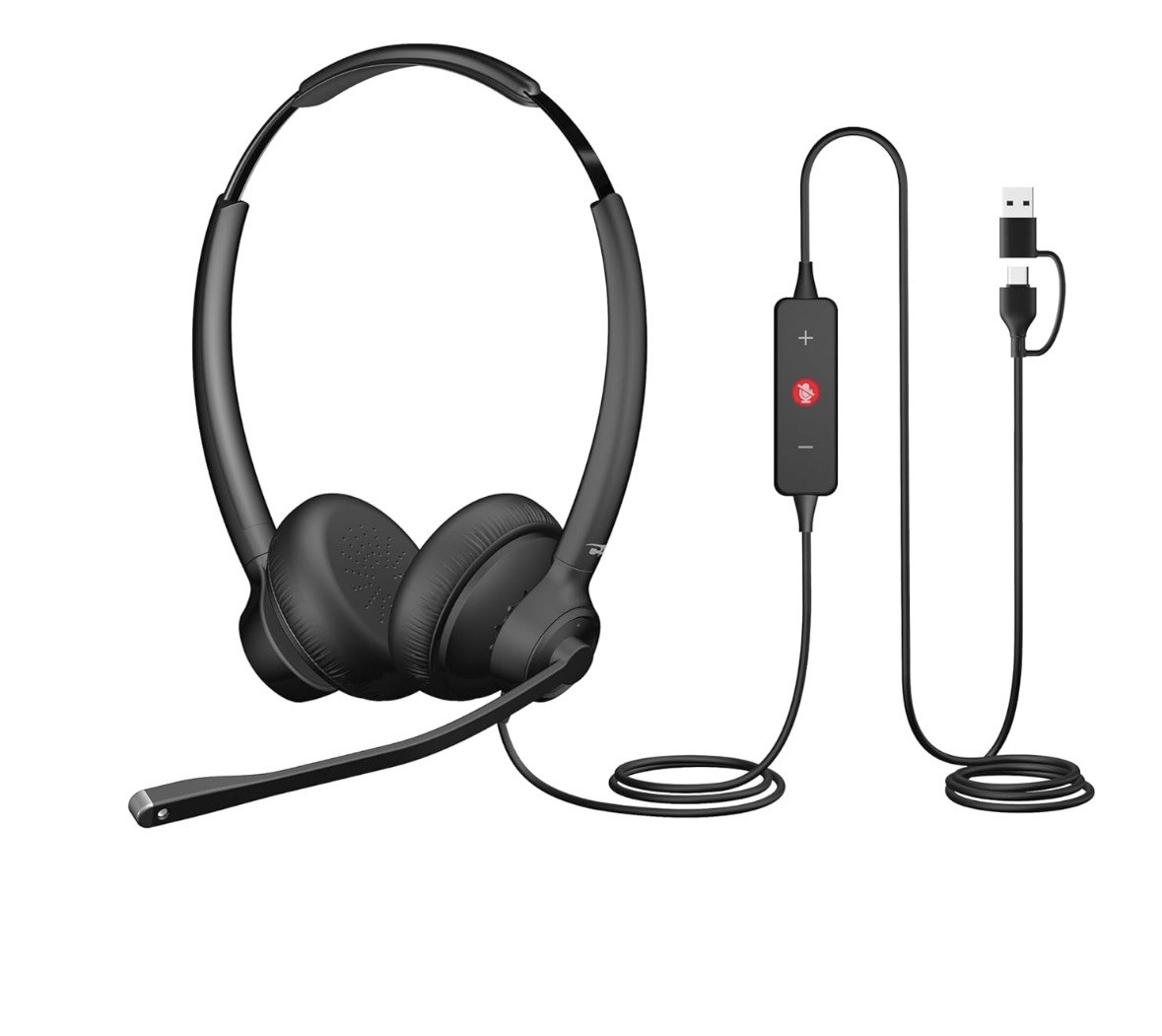 Cyber Acoustics Professional USB Headset with AI Noise Cancelation (AC-404)