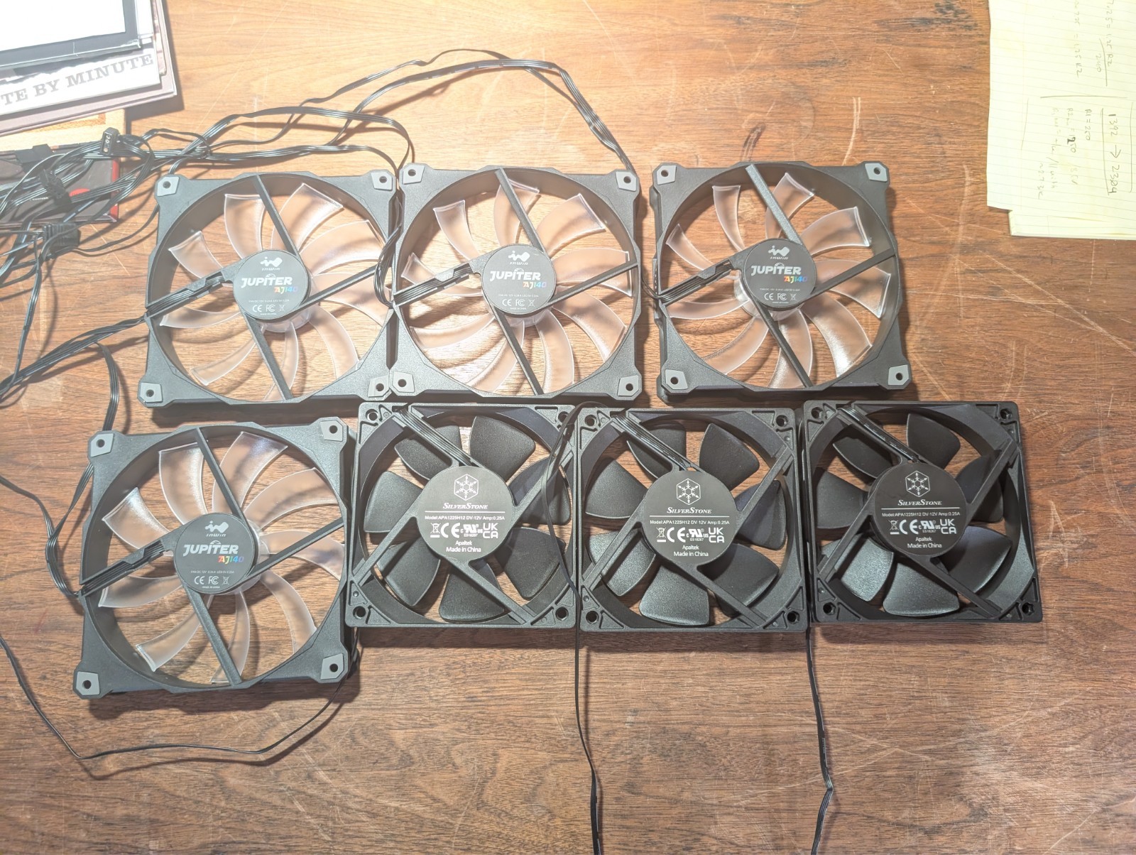 3x SilverStone 120mm PC ATX  +  4x InWin RGB 140mm case fans