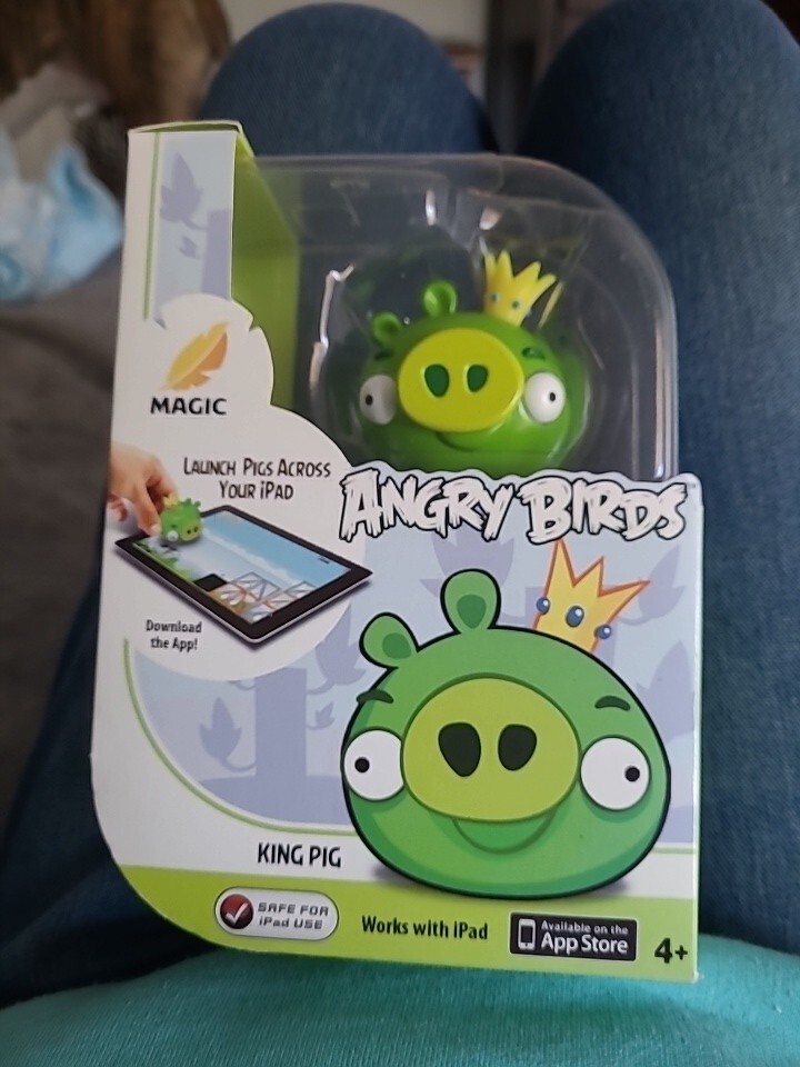 New Magic ANGRY BIRDS App Game Play with iPad Comes with King Pig Figure Fun