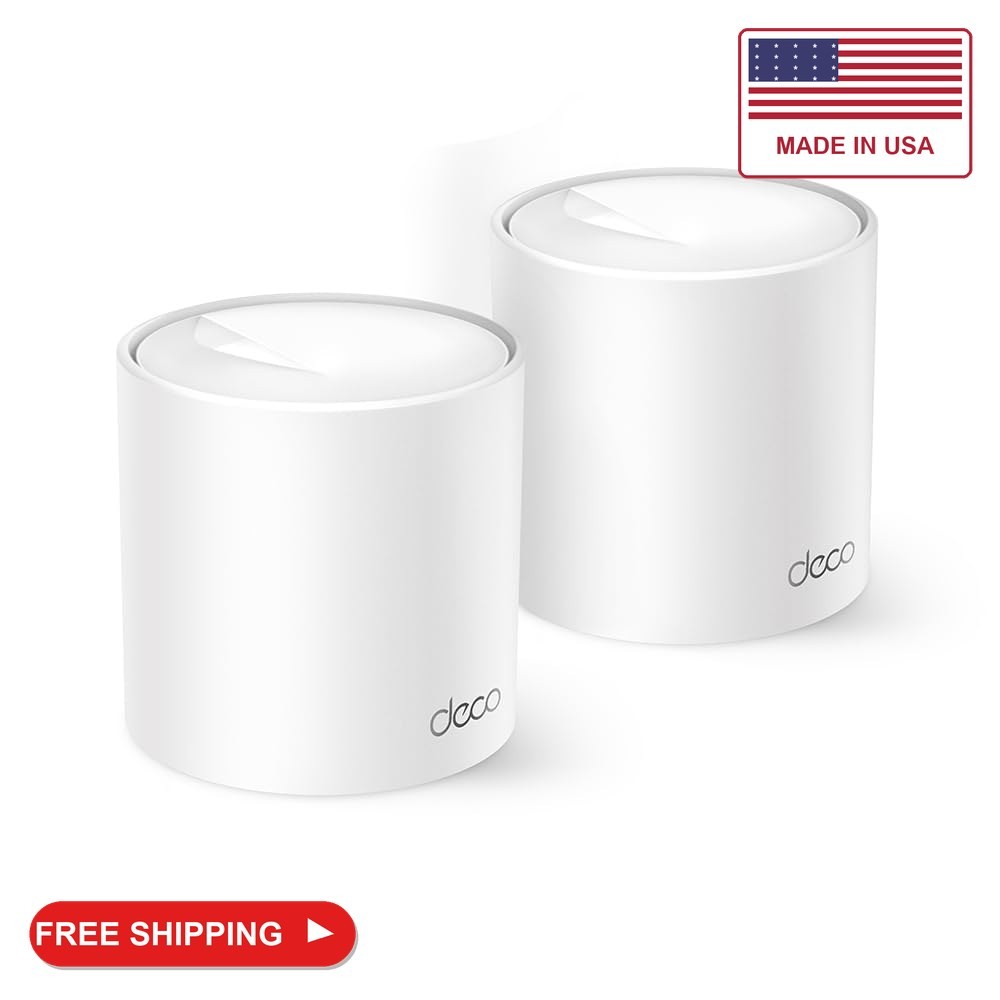 TP-Link AX1500 W-Fi 6 Dual-Band AI-Driven Home Mesh Router System, Indoor Covera