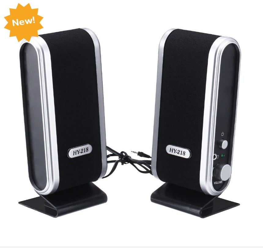 New PC Computer Speakers 2.0 Stereo USB 3.5 mm Jack Desktop Laptop Clear Sound