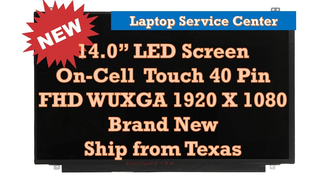 New Lenovo FRU 01ER011 P/N SD10M84001 Embedded Touch FHD LCD Screen LED Display