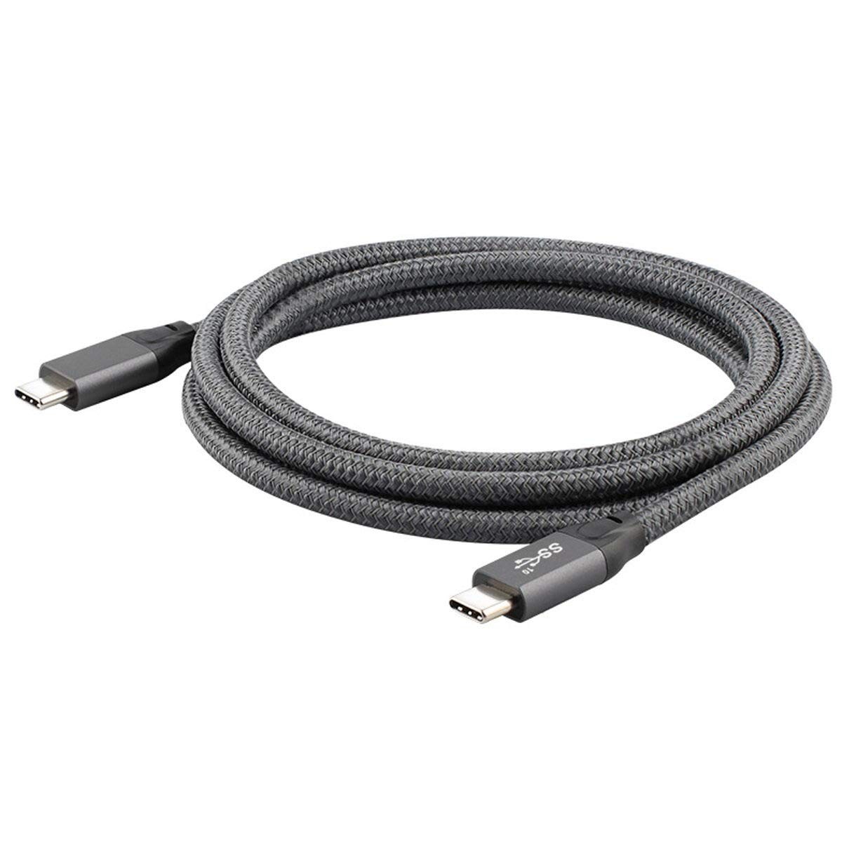 Cablecc 10Gbps USB-C USB 3.1 Type C Gen2 Male to Data Video 1M, 100cm