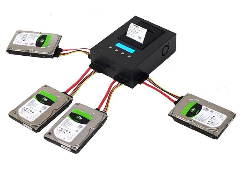 EZ Dupe 1 to 3 Hard Drive Duplicator - SATA HDD SSD Cloner (HD Pal Pro) 36GB/Min