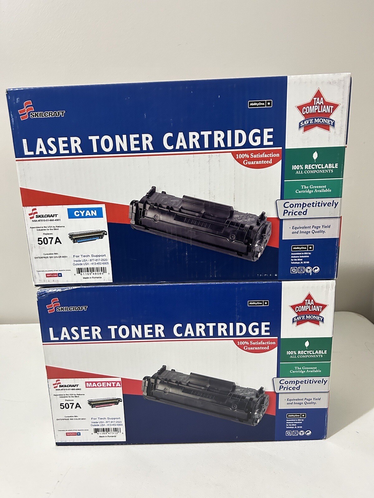 Skilcraft 507A Toner Cartirdge for HP 500 M551 (OPEN BOX/FACTORY SEALED PLASTIC)